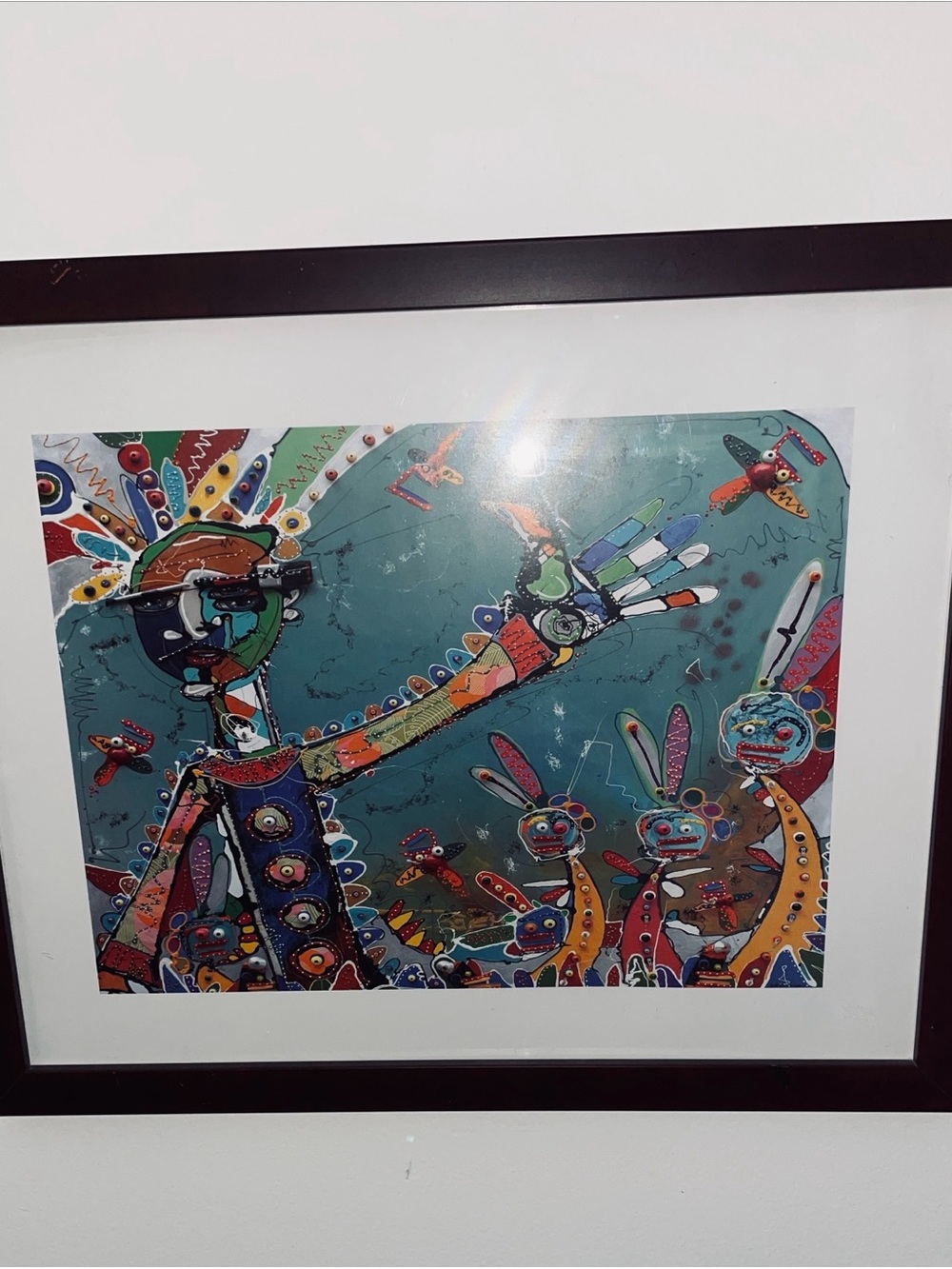 Anthony Breslin-well known Australian Artist-Carnival time I-Ciclee print-framed